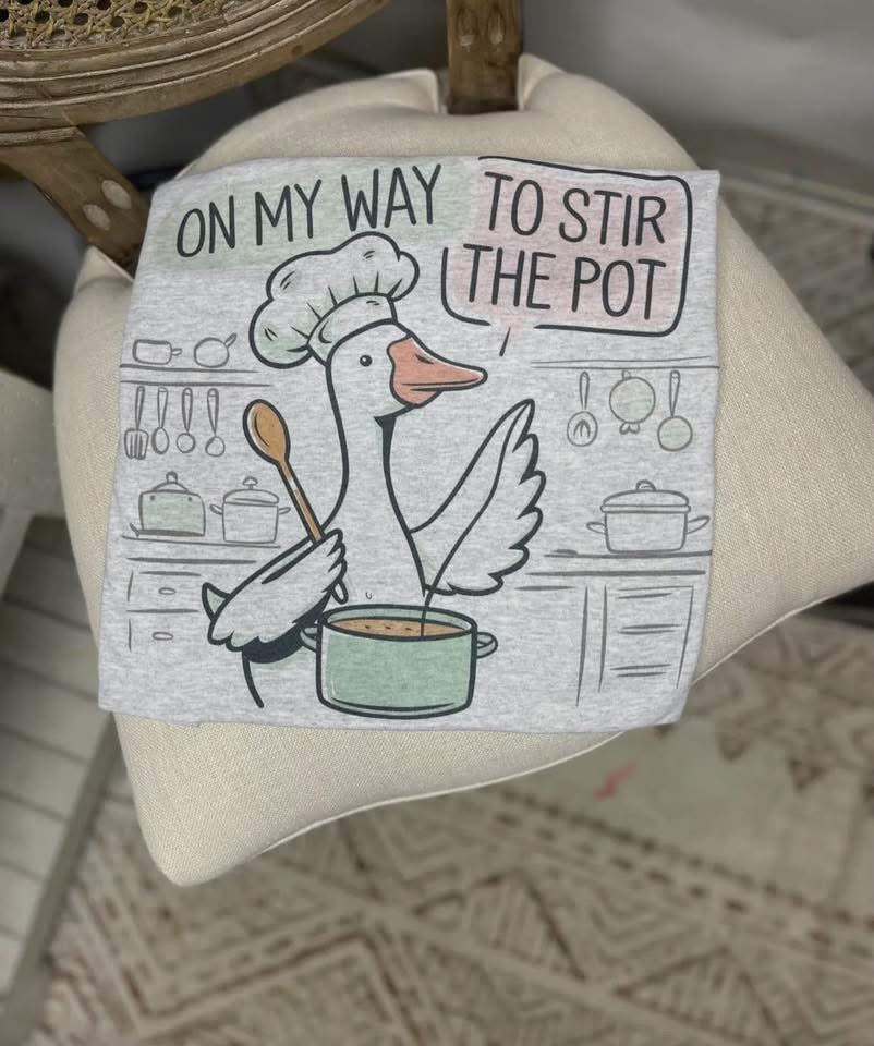 On my way to stir the pot