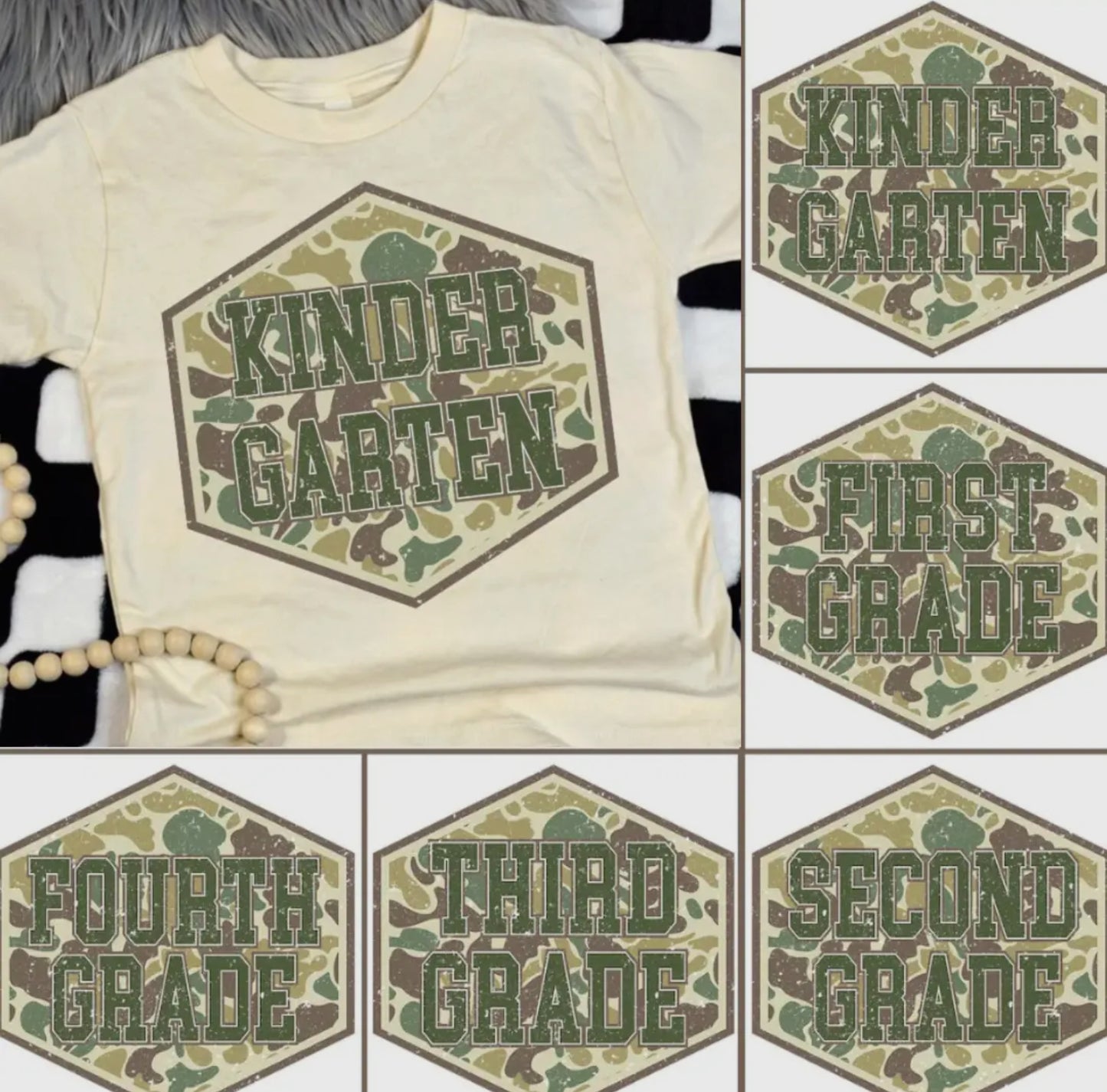 Camo grade tee