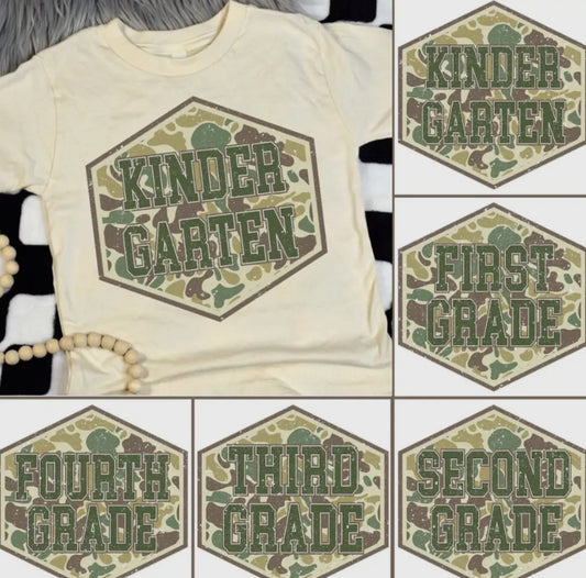 Camo grade tee