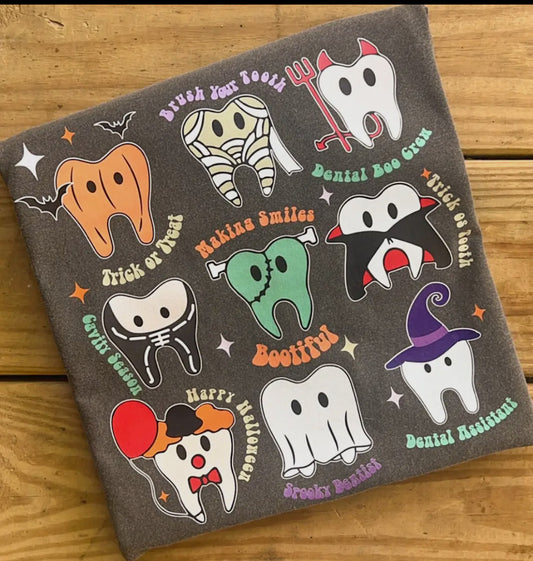 Spooky dentist tee