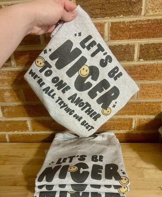 Let’s be nicer