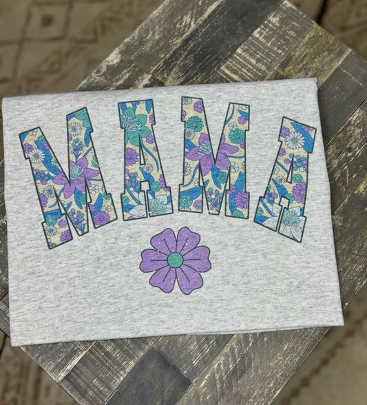 Mama flower tee