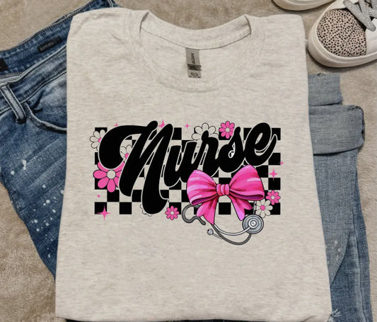 Nurse bow tee
