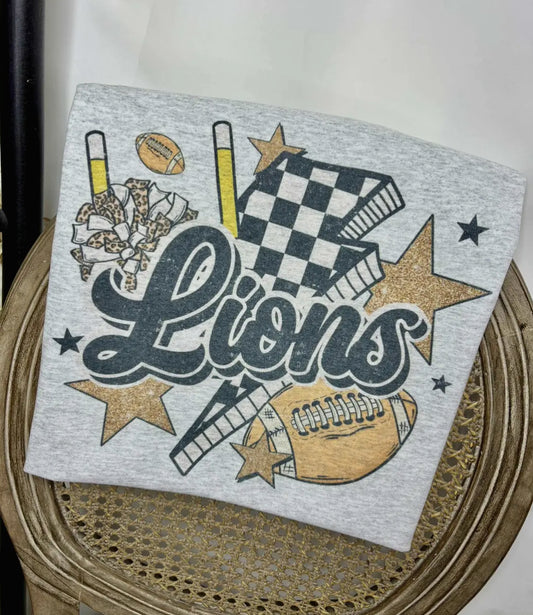 Lions football tee