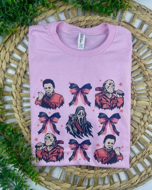 Halloween bow tee